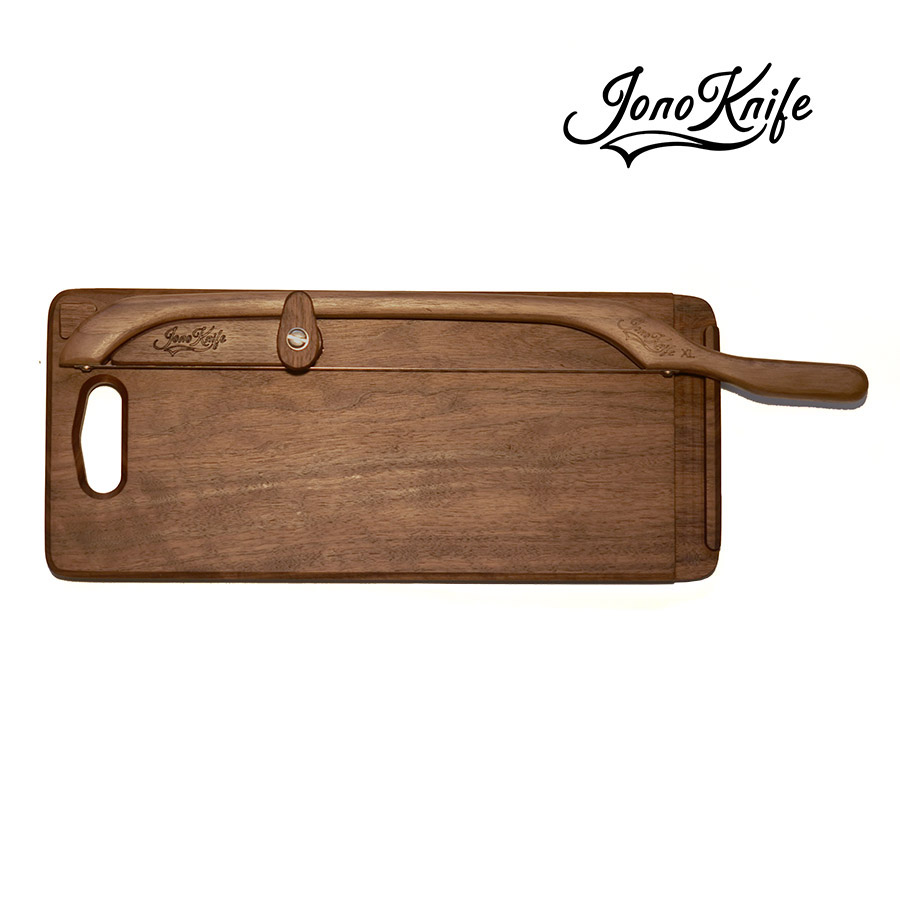Walnut breadboard with XL JonoKnife